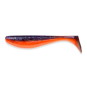 FishUP Wizzle Shad 5" #207 Violet foncé/Orange 4pcs