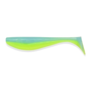 FishUP Wizzle Shad 5" #206 Ciel/Chartreuse 4pcs