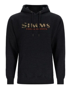 Simms Logo Hoody Charcoal Heather S Sweatshirt