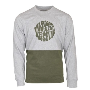 Sweat Vision Since Manche Longue GRIS/OLIVE L