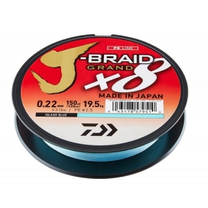 DAIWA J-BRAID GRAND X8 GRIS CLAIR 0.24mm 135m