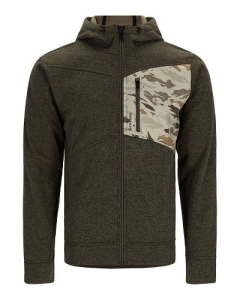 Sweat-shirt Simms CX Hoody Full Zip Dark Stone Camo XXL