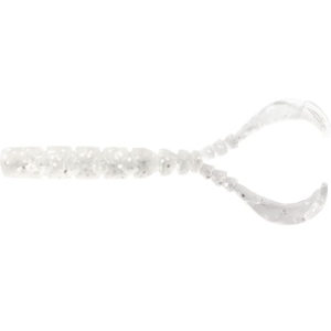 MUSTAD Aji Worm Chiki-Chiki Paillettes Argentées Transparentes 4,3 cm 12 pcs.