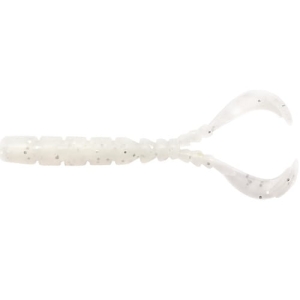 MUSTAD Aji Worm Chiki-Chiki White Glow Paillettes 4,3 cm 12 pcs.