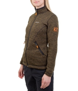 Graff Sweat-shirt zippé pour femme, col montant, 230-BL-D_XL