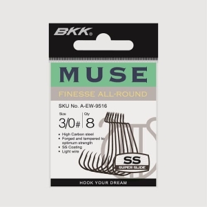 Hameçons décalés BKK Muse taille 2 - pack 9 pièces