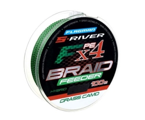 Flagman S-River Feeder X4 ligne tressée 100m 0.16mm