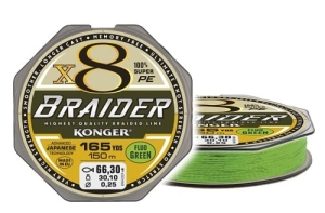 BRAIDER X8 0,16mm 150m 18,8kg Vert Lime