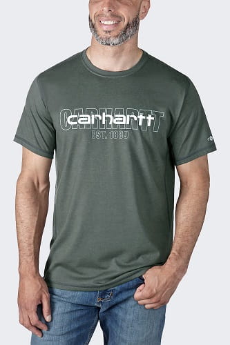 Koszulka Carhartt Force Midweight Logo Carbon..jpg