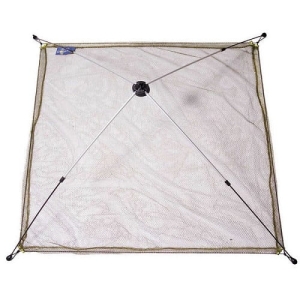Robinson Filet de pêche à la turlutte en acier 1.0m x 1.0m/6mm