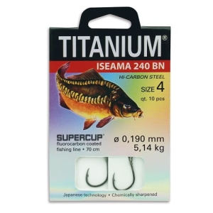 Carp leader #8 dia 0.147mm 10pcs