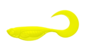 Libra Lures Embryo Twist 2.5 006 Hot Yellow 10pcs