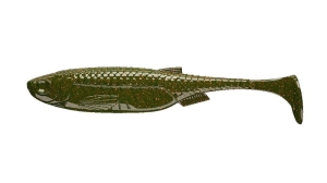 Libra Lures Kraken Shad 2 032 Motor Oil Green10pcs