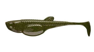 Libra Lures Embrion Shad 3" 032 Motor Oil Green 8s