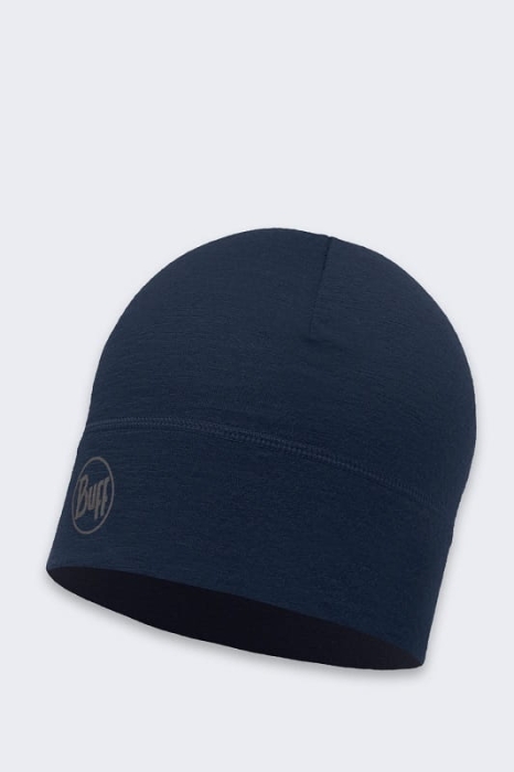 Czapka Buff Merino Wool 1 Layer Solid Navy.jpg