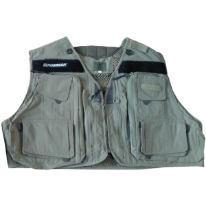 Gilet de pêche Robinson 005 - M - vert olive