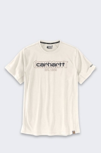Carhartt Force Midweight Logo T-Shirt Malt L