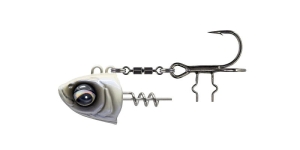 Savage Gear Vertical 60g tête #1/0 blanc nacré