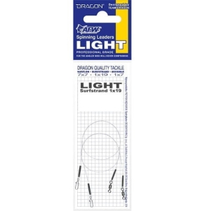 DRAGON 1x19 Surfstrand leader 3KG 20cm 2pcs