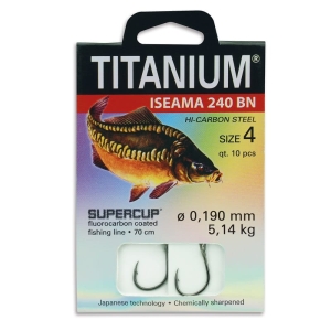 Carpe leader #2 dia 0.218mm 10pcs