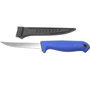 MUSTAD - couteau à filet 6'' - 15 cm bleu
