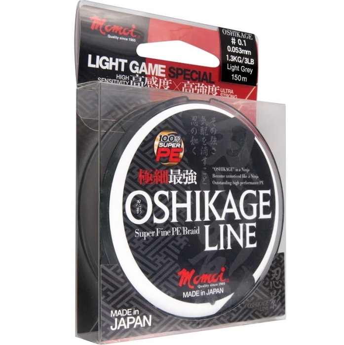 Plecionka MOMOI Oshikage 150m Grey.jpg