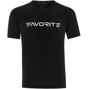 T-shirt Favorite Logo blanc noir M