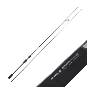 Canne à pêche Kraken Black Pearl LIGHT SPIN 2,35m 1-7g 2 pièces S