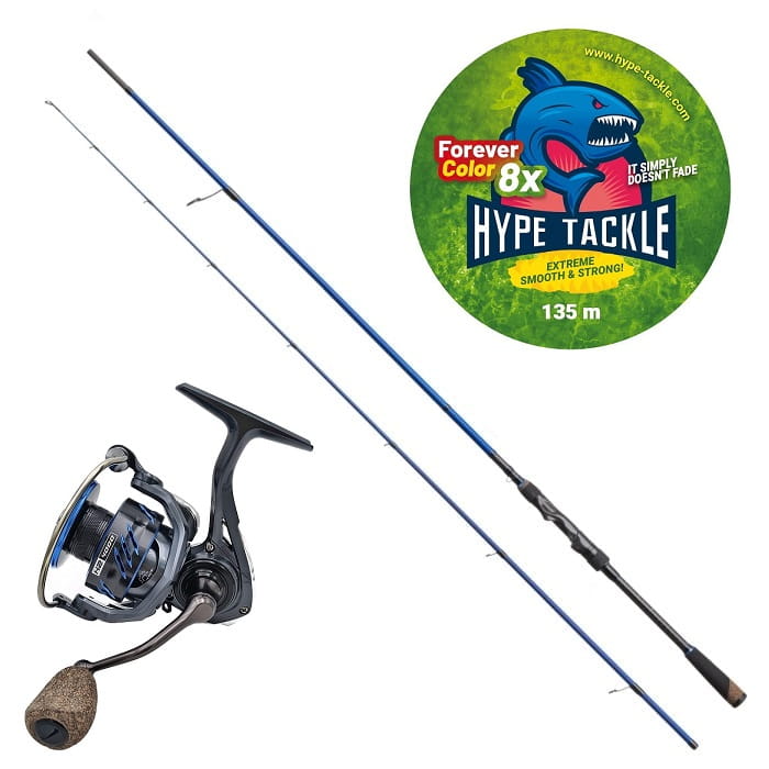 Zestaw Hype Tackle H2 Target Zander 2,21m Up to 32g 2cz + Hype Tackle H2 4000 +  Hype Tackle WP8 Red Fluo 0,15mm 11,4kg 135m FEC.jpg