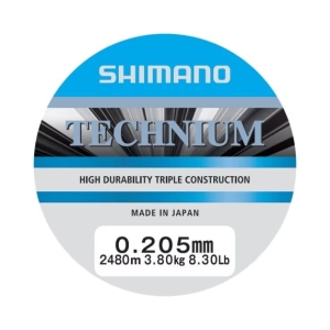 Shimano Żyłka Technium 2480 m 0,205 mm 3,8 kg Gris