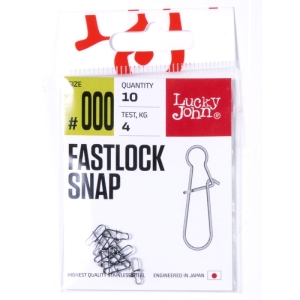 Agrafka Lucky John Fastlock Snap #000 4 kg 10 pièces