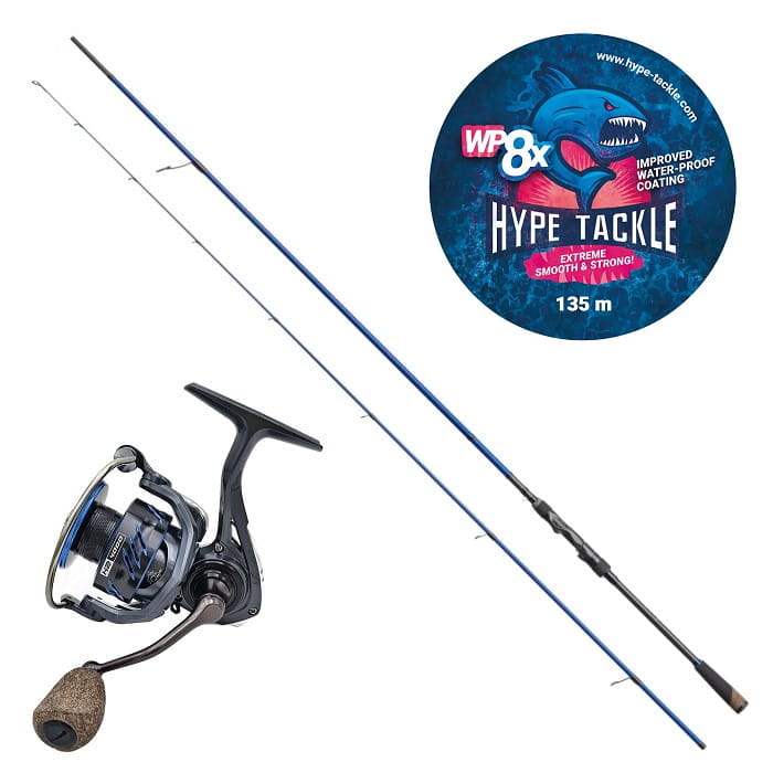 Zestaw Hype Tackle H2 Target Aspius 2,86 m Do 28 g 2-częściowy + Hype Tackle H2 4000 + Hype Tackle WP8 Purple 0,13 mm 9,5 kg 135 m.jpg