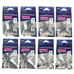 Ensemble de Têtes Plombées à Visser Hype Tackle Jig With Screw Light 3/4/6/8 g – 24 pièces