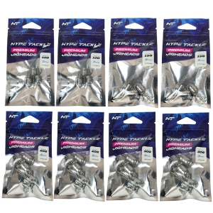 Ensemble de Têtes Plombées à Visser Hype Tackle Jig With Screw Heavy 10/15/20/30 g – 24 pièces
