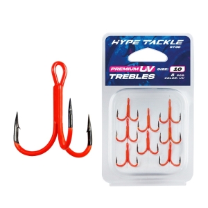 Hameçons triples Hype Tackle ST36 UV #10 8pcs