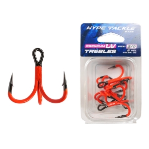 Hameçons triples Hype Tackle ST56 UV #2/0 5pcs