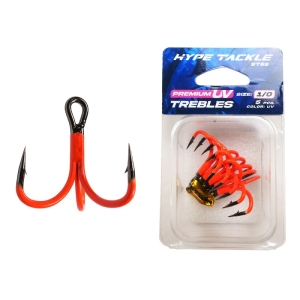Hameçons triples Hype Tackle ST56 UV #1/0 5pcs