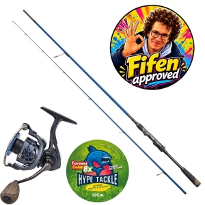 Zestaw Fifena Sandacz Hype Tackle H2 1,98m 28g + Hype Tackle H2 3000 + Hype Tackle Forever Red 0,17mm