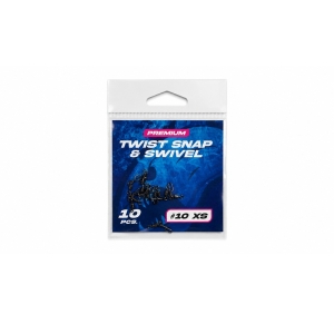 Agrafe avec émerillon Hype Tackle Twist Snap Swivel #10 XS