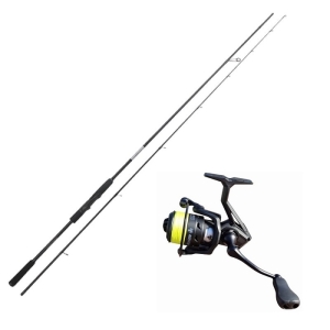 Ensemble Kraken Black Pearl FAST SPIN 2,44 m 10-40 g 2 brins S + Kraken Black Pearl 4000 + Tresse 9x 0,16 Yellow