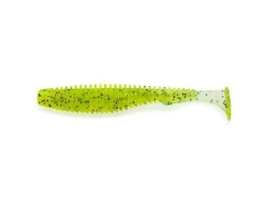 FishUP U-Shad 5cm #055 Chartreuse Black 10szt