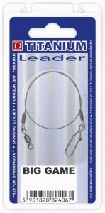 Leader du gros gibier Dragon Titanium Wire 18kg/40cm