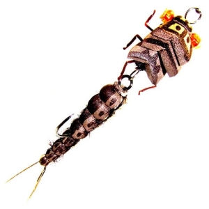 Perruque flottante réaliste Stonefly Big Double Brown
