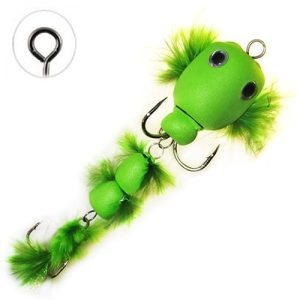 Floating Jig Bullhead Green 10cm #2/#6