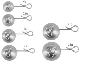 DRAGON MIX 5-25g 6pc Open safety pin