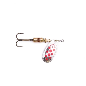 Mepps COMET DECOREES argent/points rouges 3/6.5g