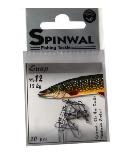 Mousqueton Spinwal no.12 15kg 10pcs.