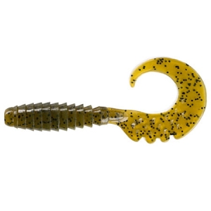 PoissonUP Fancy Grub 1" #074 Green Pumpkin Seed 12pcs