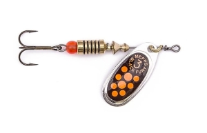 Mepps BLACK FURY argent/rouge/orange 4/8g
