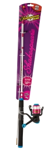 Canne à pêche enfant Shakespeare Cosmic Spinning COMBO 1,40m ML ROSE